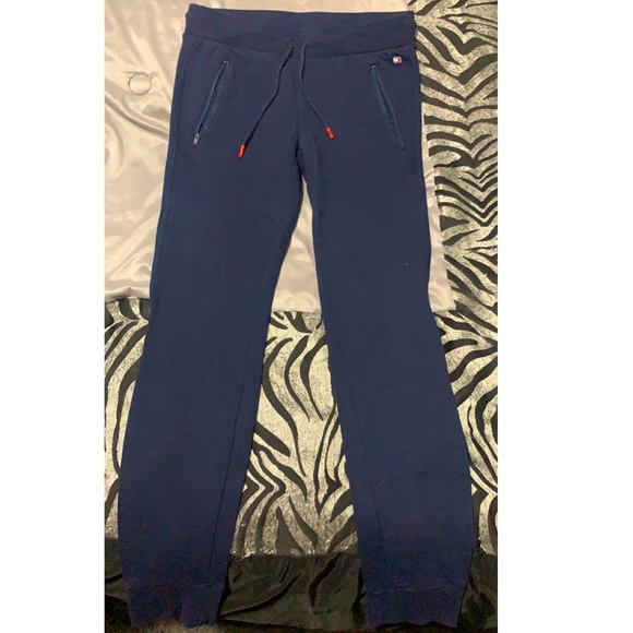 Tommy Hilfiger Navy Blue Track Pants. Says size xxs but fits like a small. - Picture 1 of 1